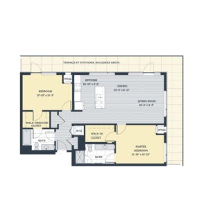 Two Bedroom 2L Floor Plan